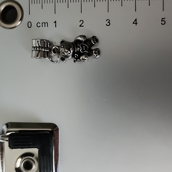 Teddy Bear Charm for European Style Bracelets Fits Pandora Systems - Picture 4 of 4